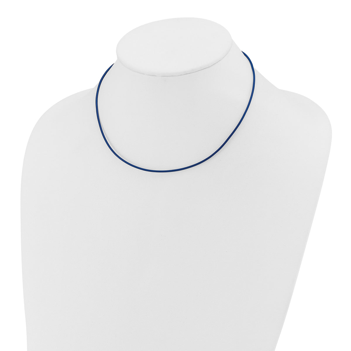 14k 1.6mm 16in Royal Blue Leather Cord Necklace-XG255-16
