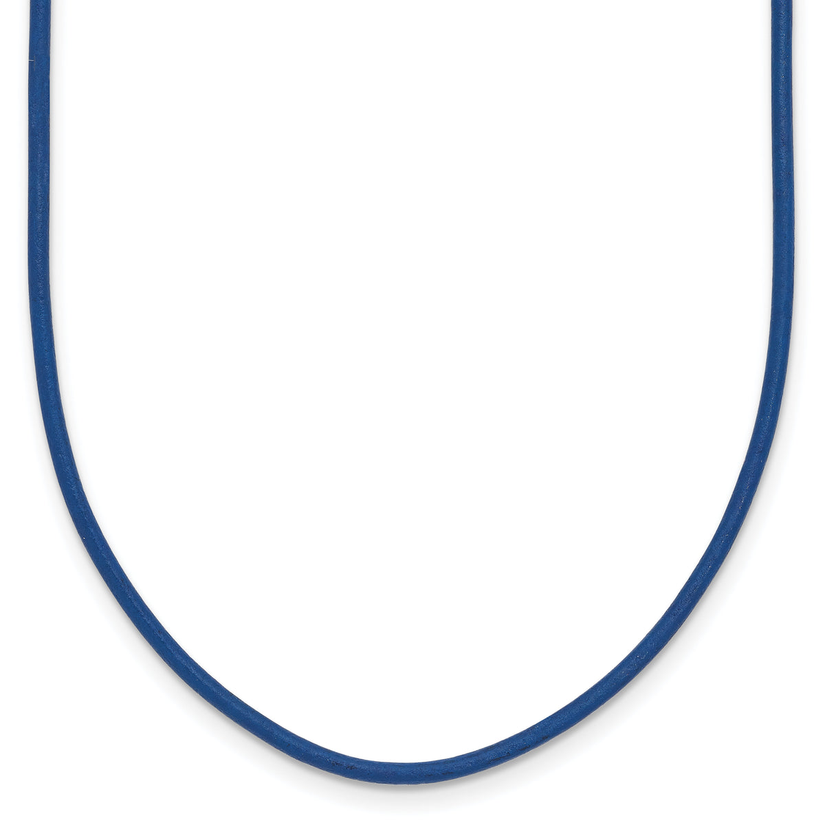 14k 1.6mm 16in Royal Blue Leather Cord Necklace-XG255-16