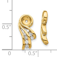 14k AA Fancy Diamond Earring Jacket-XJ27AA
