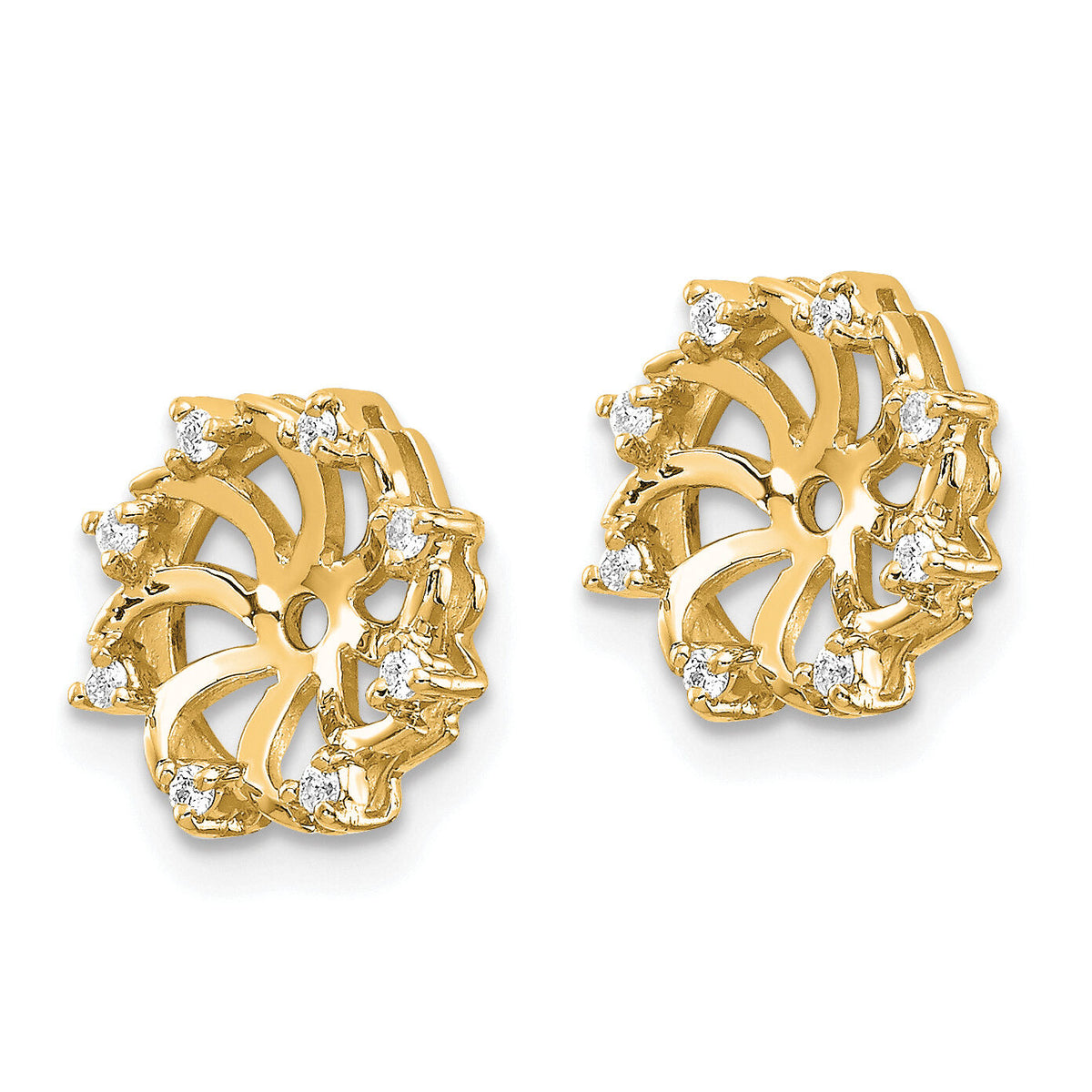 14k AA Diamond Earring Jacket-XJ31AA