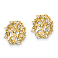 14k AA Diamond Earring Jacket-XJ31AA