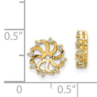 14k AA Diamond Earring Jacket-XJ31AA