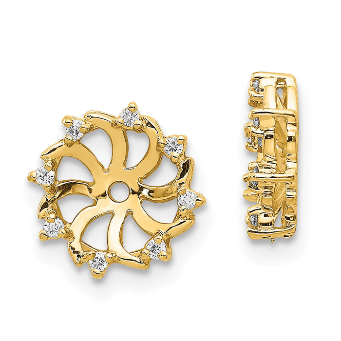14k AA Diamond Earring Jacket-XJ31AA