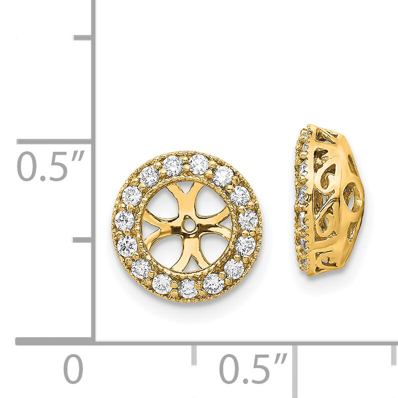 14k AA Diamond Earring Jacket-XJ34AA
