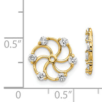 14k AA Diamond Earring Jacket-XJ5AA