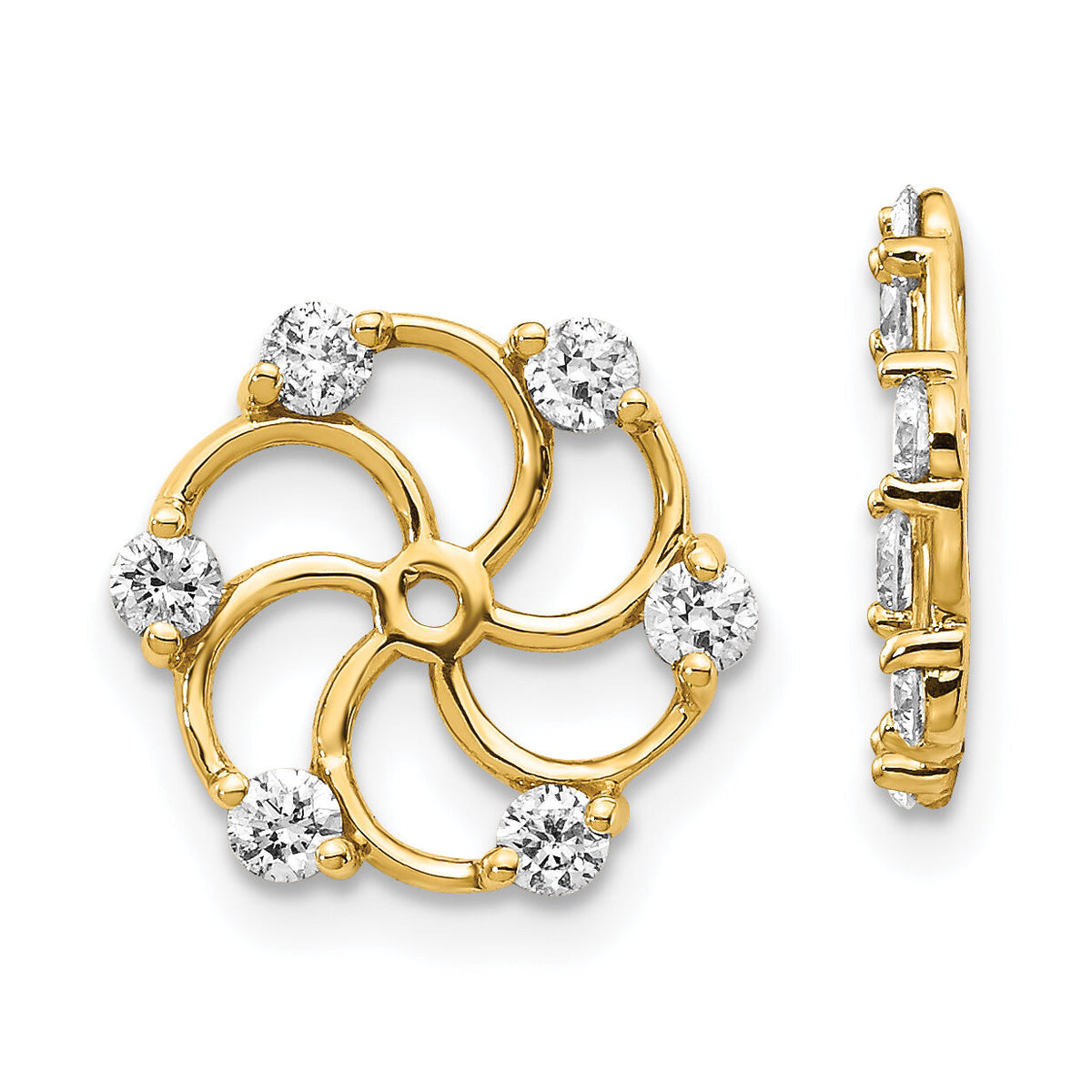 14k AA Diamond Earring Jacket-XJ5AA
