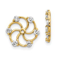 14k AA Diamond Earring Jacket-XJ5AA