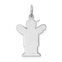 14k White Gold Kid Charm-XK1094W