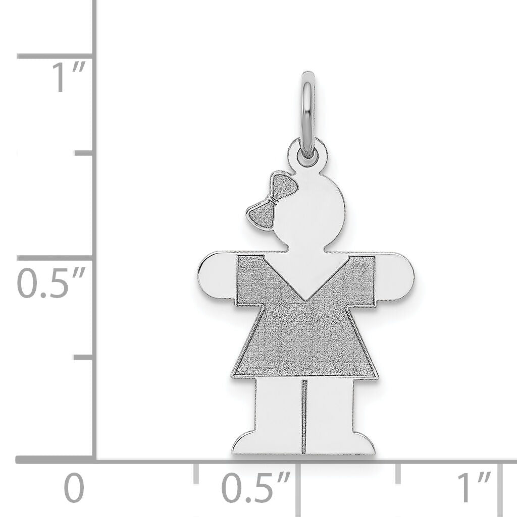 14k White Gold Kid Charm-XK1095W