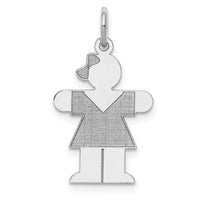14k White Gold Kid Charm-XK1095W