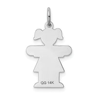 14k White Gold Kid Charm-XK1107W