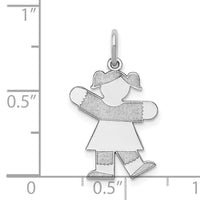 14k White Gold Kid Charm-XK1108W