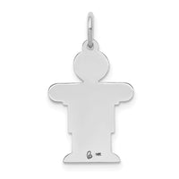 14k White Gold Kid Charm-XK1111W