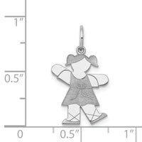 14k White Gold Kid Charm-XK1117W