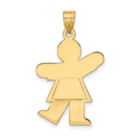 14k Girl Charm-XK112