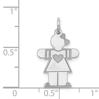 14k White Gold Kid Charm-XK1148W