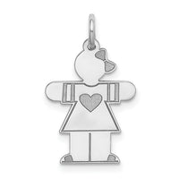 14k White Gold Kid Charm-XK1148W