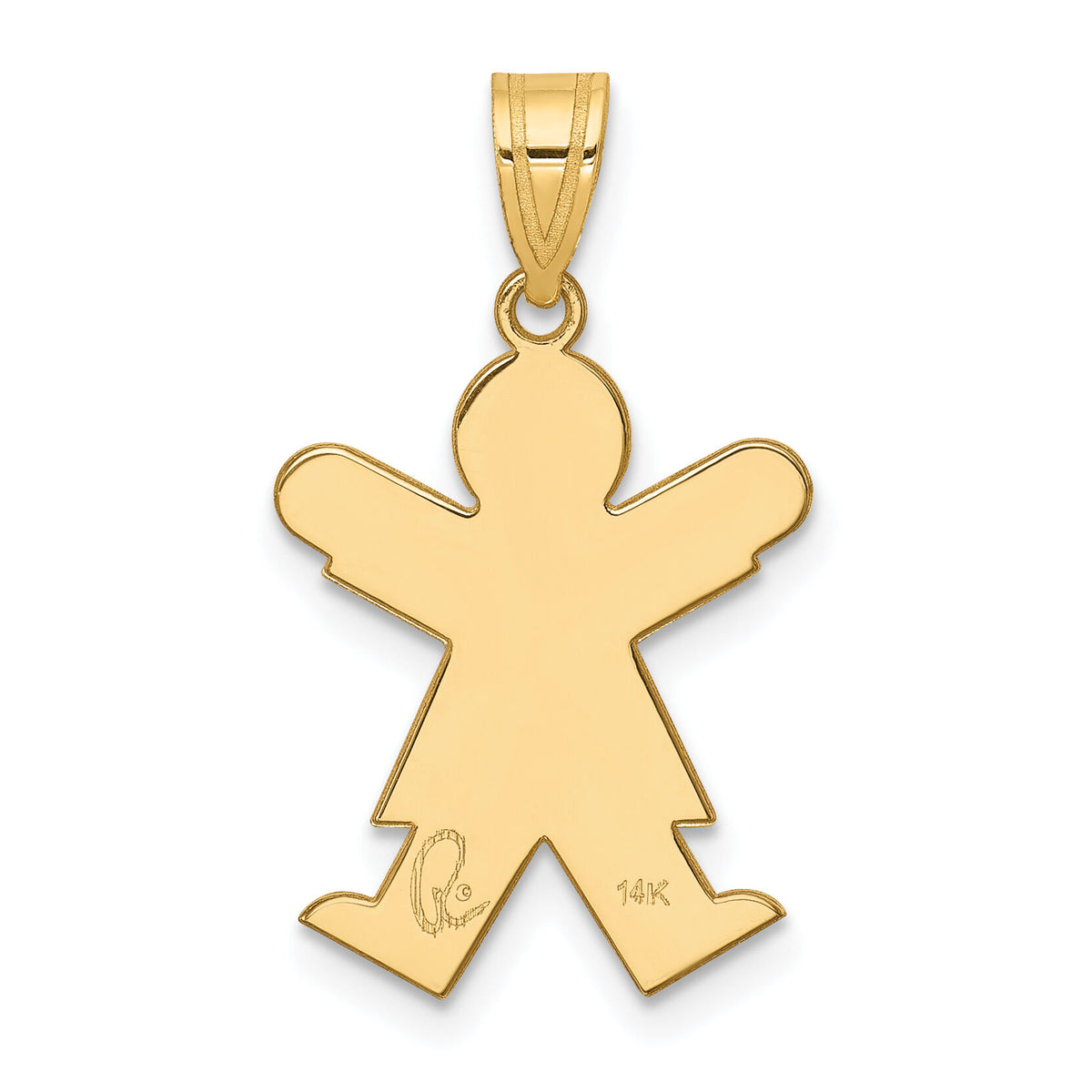 14k Girl Charm-XK116