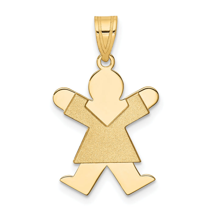 14k Girl Charm-XK116