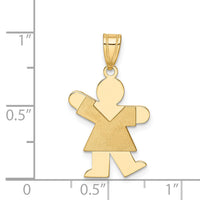 14k Girl Charm-XK212