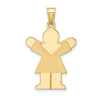 14k Girl Charm-XK240