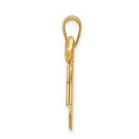 14k Solid Double Boys Engravable Charm-XK285