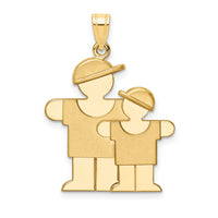 14k Big Boy and Little Boy Engravable Charm-XK294