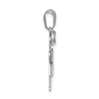14k White Gold AA Diamond Kid Pendant-XK431AA