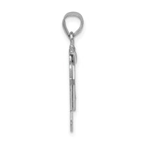 14k White Gold AA Diamond Kid Pendant-XK438AA