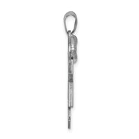 14k White Gold AA Diamond Kid Pendant-XK444AA