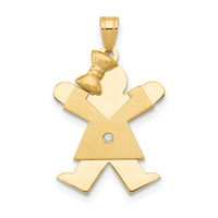 14k AA Diamond Kid Pendant-XK454AA