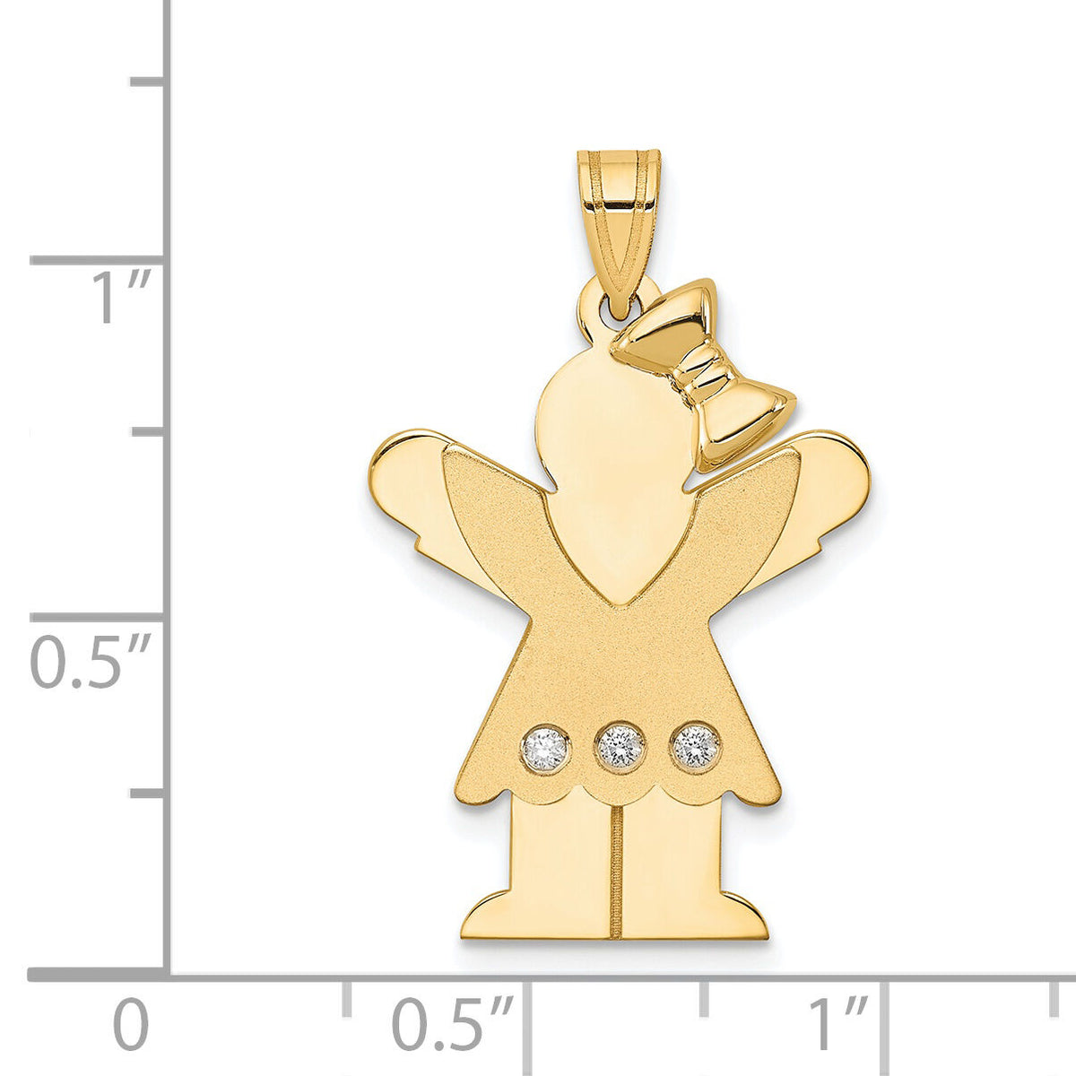 14k AA Diamond Kid Pendant-XK464AA