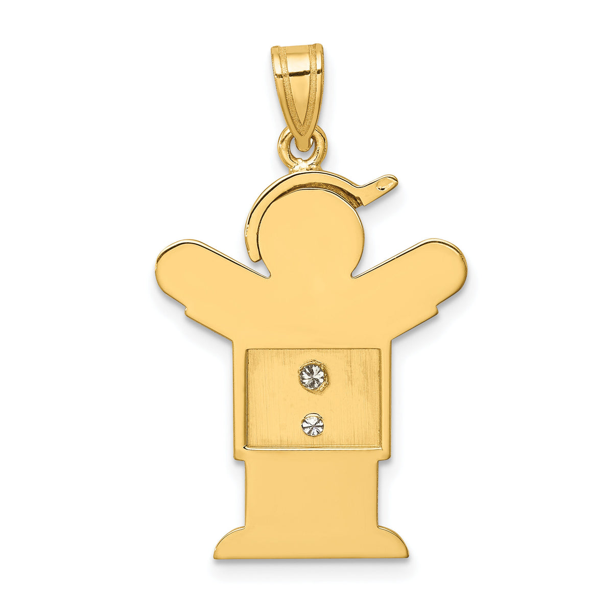 14k AA Diamond Kid Pendant-XK467AA