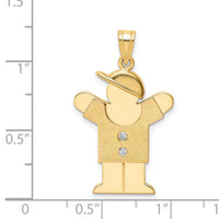 14k AA Diamond Kid Pendant-XK467AA