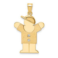 14k AA Diamond Kid Pendant-XK467AA