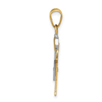 14k Two-tone AA Diamond Kid Pendant-XK505AA