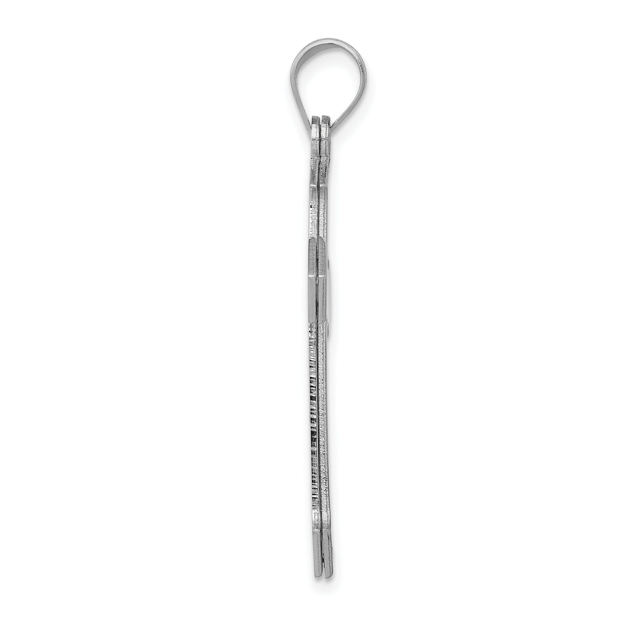 14k White Gold Passion Cross Pendant-XK592