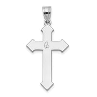 14k White Gold Passion Cross Pendant-XK592