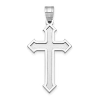 14k White Gold Passion Cross Pendant-XK592