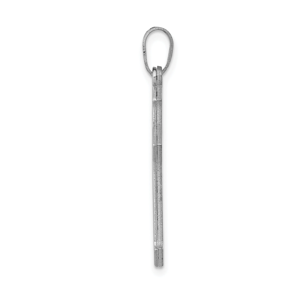 14k White Gold Passion Cross Pendant-XK600