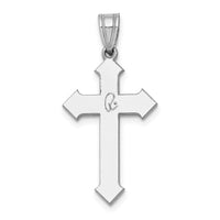 14k White Gold Passion Cross Pendant-XK600