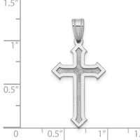 14k White Gold Passion Cross Pendant-XK600