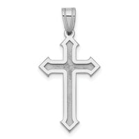 14k White Gold Passion Cross Pendant-XK600