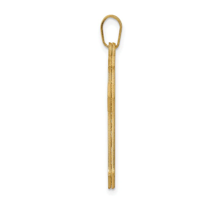 14k Passion Cross Pendant-XK601