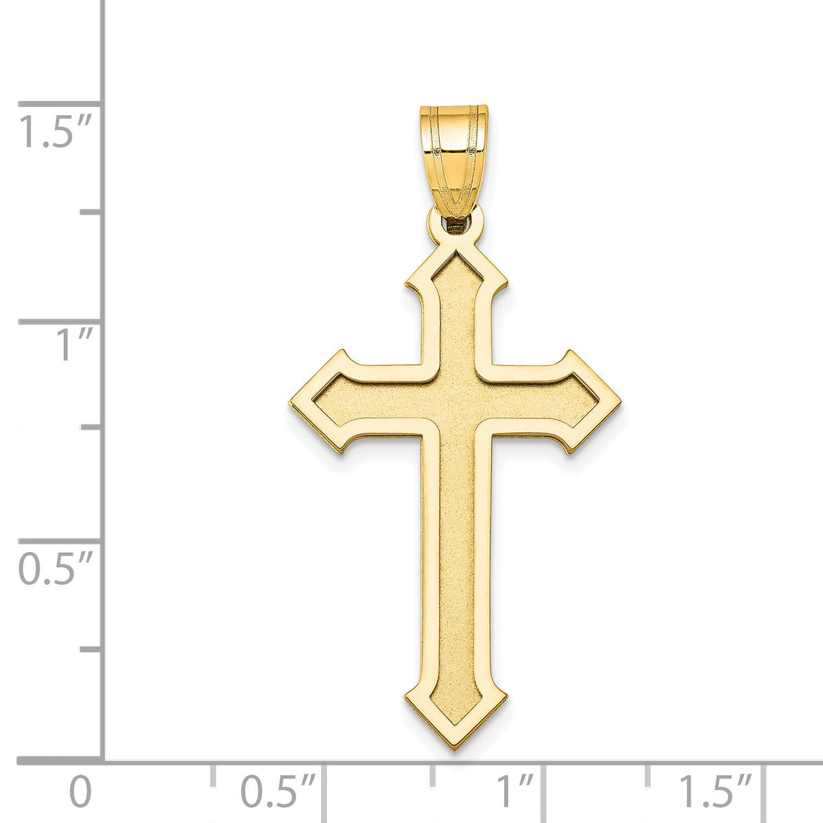 14k Passion Cross Pendant-XK601