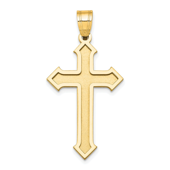 14k Passion Cross Pendant-XK601