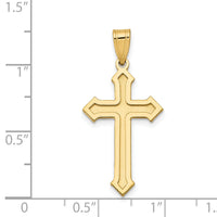 14k Passion Cross Pendant-XK609