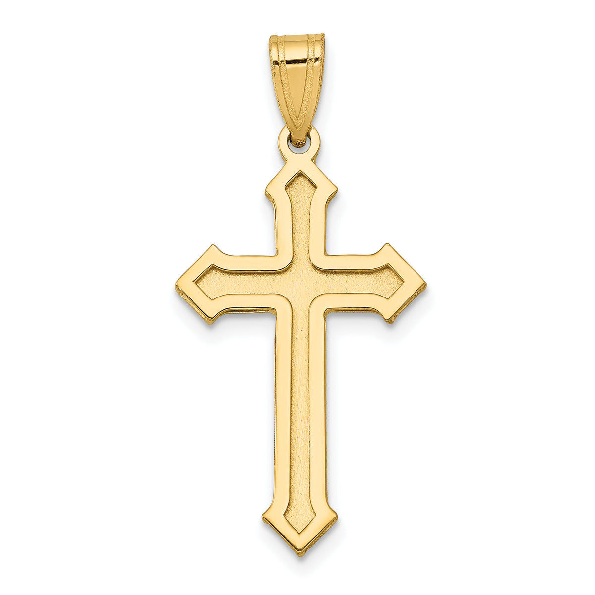 14k Passion Cross Pendant-XK609