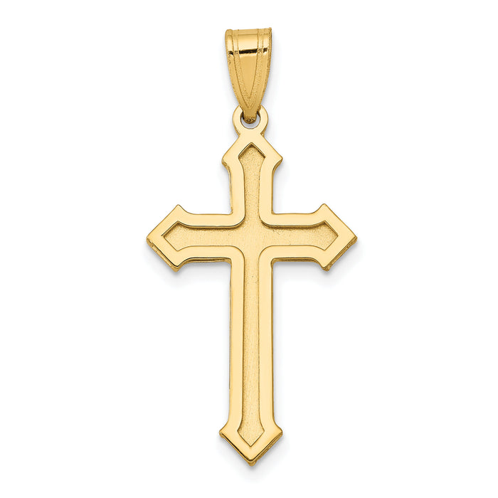 14k Passion Cross Pendant-XK609