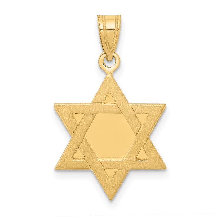 14k Star of David Pendant-XK650